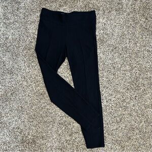 Simply Vera Vera Wang Black Textured Ankle Leggings Size M